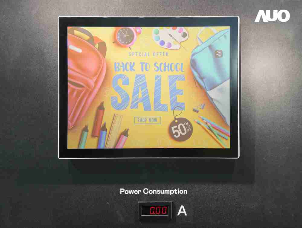 888.BY集团电子游戏展示胆固醇液晶超低耗能户外全彩显示器，，，，ChLC（胆固醇液晶）以双稳态技术使静态显示零功耗，，，具省电、、、、高彩度、、环保的特性，，还整合软硬件系统解决方案，，可透过单一云端平台管理